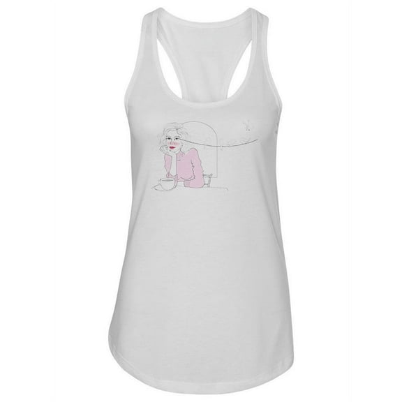 Dreamy Girl With Birds Tank Women -Image by Shutterstock, Female Small