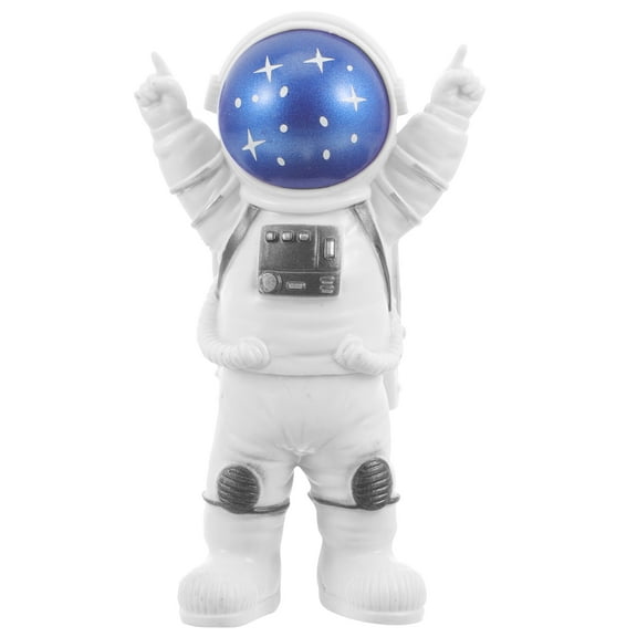 Guangmc Blue Resin Astronaut Figurine for Desk Decor