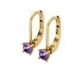 thumbnail image 2 of Clara Pucci 0.5Ct Alexandrite Round Cut VVS1 Lever Back Drop Dangle 14k Solid hypoallergenic Gold Designer Earrings For June, 2 of 7