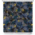 thumbnail image 1 of Shower Curtains 70" x 73" from DiaNoche Designs by Metka Hiti - Modern Floral Blue, 1 of 1