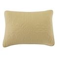 thumbnail image 3 of Lanco All Season Yellow Quilt Set King Size , Ultra-Soft Bedspread , 2 Pillow Shams , Floral Decorative Pillow, 3 of 9