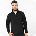 thumbnail image 2 of Kariban Mens Enzo 1/4 Zip Fleece Top, 2 of 3