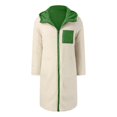 thumbnail image 6 of Dwralegc Long Puffer Jacket Womens Long Sleeve Thick Fall Long Puffer Jackets Shearling Zip Up Plus Size Coats Trendy Heavyweight Hooded Jackets with Pockets Dark Green M, 6 of 8