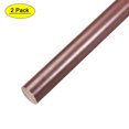 thumbnail image 1 of Varilla redonda de plástico, diámetro de 1", longitud de 20", barra redonda de baquelita marrón, varilla de plástico de ingeniería, 2 piezas, 1 of 5