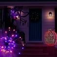 thumbnail image 2 of Holidynamics Halloween LED 16" Spritzer, Orange and Purple, 80 Lights, 2 of 8