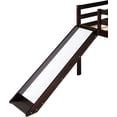 thumbnail image 6 of DEALTOPS 79.5'' Twin Size Junior Wood Loft Bed, Loft Bunk Bed Frame with Slide, Black, 6 of 7
