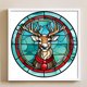 thumbnail image 4 of Hilo de bordar Full Eco-cotton 18CT Impreso Elk Cross Stitch Artwork, 4 of 9