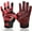 B-Red, variant on Football Receiver Gloves Youth Receiving Gloves Pro 2.0 Durable Breathable Flexible for Kids Boys Girls in White Red Black Blue Small Large Medium X-Large