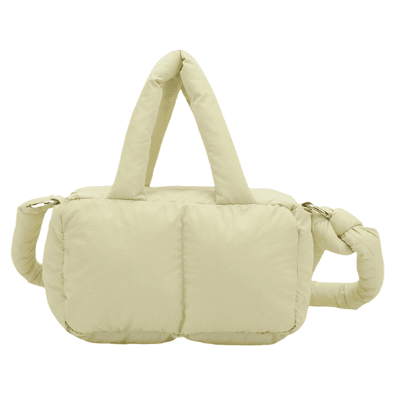 Fashionable Women's Puffer Bag Quilted Handbag Soft Shoulder and Crossbody Styles Satchel Purse for Travel or Work