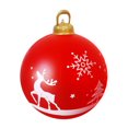 thumbnail image 1 of Adornos navideños de bolas de 76 cm, bolas navideñas de plástico extragrandes, adornos navideños de gran tamaño para el jardín o el porche de Navidad de 2024., 1 of 1