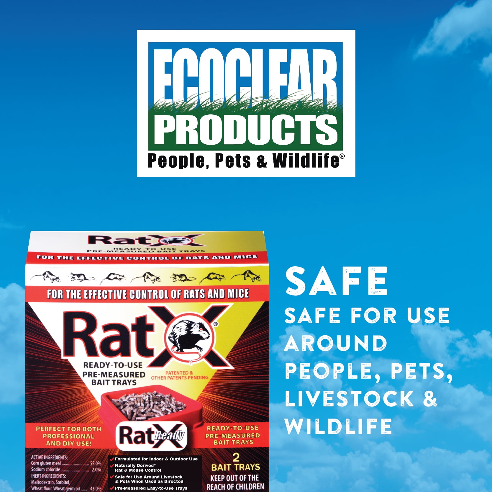 ECOCLEAR Products 4pk Ratx Bait Trays 620105 Unit Each for sale online 