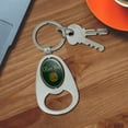thumbnail image 3 of Olive You I Love You Funny Keychain Chrome Metal Spinning Oval Bottle Opener, 3 of 4