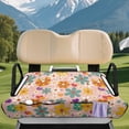 thumbnail image 2 of Uorisanigo Hippie Flowers Golf Cart Seat Covers with 4 Pockets EZGO Club Car Golf Cart Seat Towel Blanket Accessories Gift for Men Women Golfer Stain-Resistant & Dustproof, 2 of 7