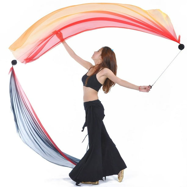 Belly Dance Silk Poi Throw Balls Accesorios de baile Accesorios