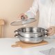 thumbnail image 4 of Stainless Steel Steamer Pot For Cooking 2-tier Steaming Pot With Ear For Dumplings Vegetables Dishes, 4 of 4