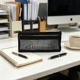 thumbnail image 6 of Pencil Case, Large Capacity Zipper Stationery Pouch for Office and Daily Carry, Black, 6 of 6