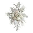 thumbnail image 1 of Guirnaldas florales decorativas de flores artificiales para fondo de boda, elegantes y hechas a mano Blanco, 1 of 9