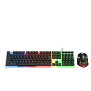 Tsuinz Wired Gaming Keyboard and Mouse Combo with Led Light for PC Laptop Xbox 1 PS4, Black