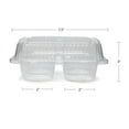 thumbnail image 2 of Detroit Forming Hinged 4-Compartment Large Muffin Container 250ct, 817720, 2 of 4