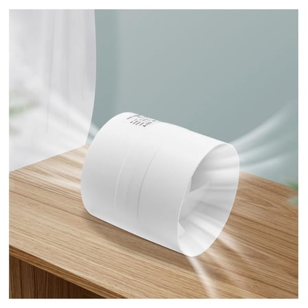 12V 4 inch Inline Duct Fan Ventilation Booster Fan Low Noise Waterproof Exhaust Blower Fan for Indoor Kitchen Bathroom Grow Tent Air Circulation 150m³/h, White (4 inch)