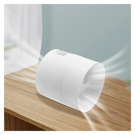 12V 4 inch Inline Duct Fan Ventilation Booster Fan Low Noise Waterproof Exhaust Blower Fan for Indoor Kitchen Bathroom Grow Tent Air Circulation 150m³/h, White (4 inch)