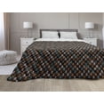 thumbnail image 1 of Pirates Down Alternative Comforter, Greyscale Pattern Dead Man Skulls with Hat and Eye Patches and Doodle Outlines, Microfiber Quilt for All Season, 5 Sizes, Grey Pale Grey, by Ambesonne, 1 of 3