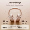 thumbnail image 4 of Edifier Écouteurs Antibruit Bluetooth Actifs, 92 H d'Autonomie, Audio Haute Résolution Certifié, Recharge Rapide - Rose, 4 of 7