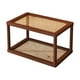 thumbnail image 2 of Desktop Shelf Multi Layer Water Cup Cosmetic Small Storage Rack Office Desk Workstation Organizing Layered Display ShelfProduct Description:Feature: Quantity: 1Pcs Colour: Coffee Material: wood, 2 of 6
