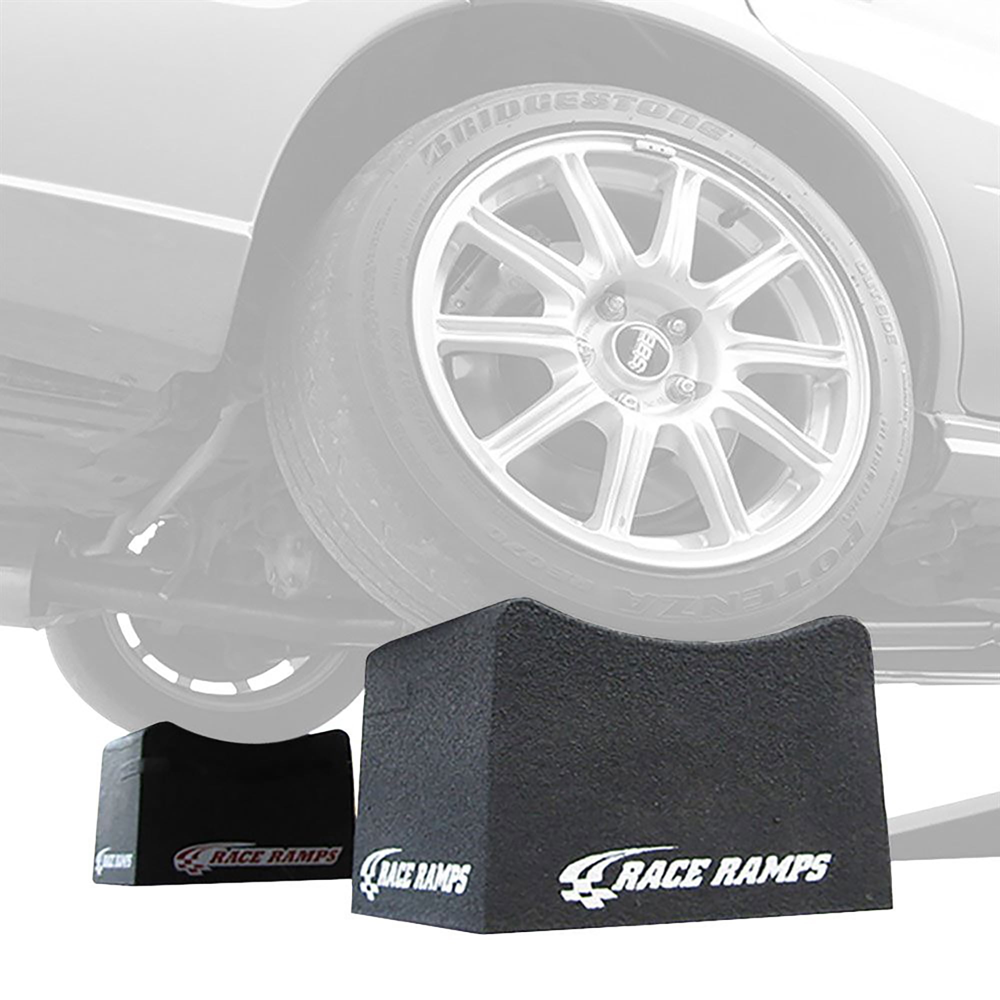 Race Ramps 10 Inch Wheel Cribs for Car Maintenance and Display, RR-WC-10, Black