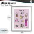 thumbnail image 4 of Stupell Industries Shabby Chic Feminine Glam Outfit of the Day Gray Framed Print Under Glass, 17 x 21, by Tara Boone, 4 of 8