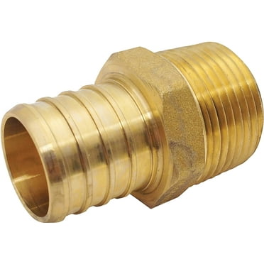 Apollo Valves APXMA134 Pex Fittings Male Adapter, 1" x 3/4", Brass