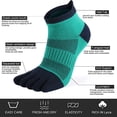 thumbnail image 3 of 3 pares de calcetines deportivos antideslizantes de cinco dedos transpirables para correr maratón Calcetines de algodón para exteriores para hombres y mujeres, 3 of 6