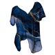 thumbnail image 1 of Blusas de Manga Corta para las Mujeres, Casual V-Cuello Impreso Suéter Plegado Blusa Hecha de Poliéster Cómodo para Primavera Otoño, Blusas para las Mujeres Casual, 1 of 4