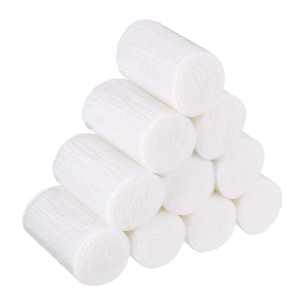 Uxcell 10 Rollos de Hilo para Gancho, Hilo Pre-cortado para Alfombra de Gancho, Blanco