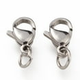 thumbnail image 2 of 20pc 304 Stainless Steel Lobster Claw Clasps With Jump Ring Stainless Steel Color, 2 of 4