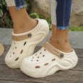 thumbnail image 2 of 2024 Sandalias de suela gruesa para mujer, plataforma EVA, zuecos, zapatos de jardín de moda para mujer, zapatillas de playa gruesas antideslizantes para exteriores, 2 of 5