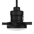 thumbnail image 3 of Mondo 80 in. Flat Black Finish Outdoor Ceiling Fan, Integrated LED Light & Remote Included, 3 of 4