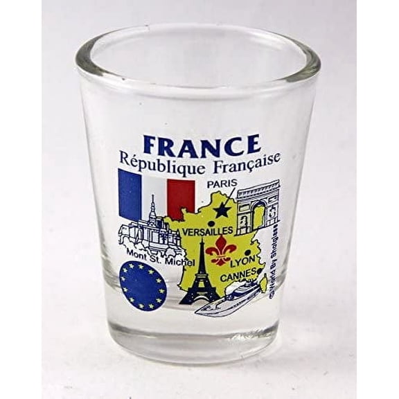 France EU Series Landmarks and Icons Shot Glass