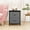 Gray, variant on Nightstand, Bedside Table with 2 Storage Drawers, Wooden Top Fabric Cabinet Kids Mini Dresser for Bedroom, Closet, Entryway, College Dorm, Black
