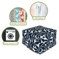 thumbnail image 6 of Majestic Home Goods Ottoman Pouf Plantation Navy, 6 of 6
