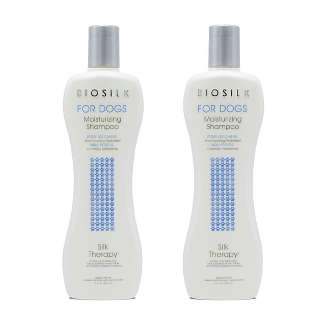 Shampoo para Perros BioSilk Silk Therapy Hidratante 355 ml - Paquete de 2