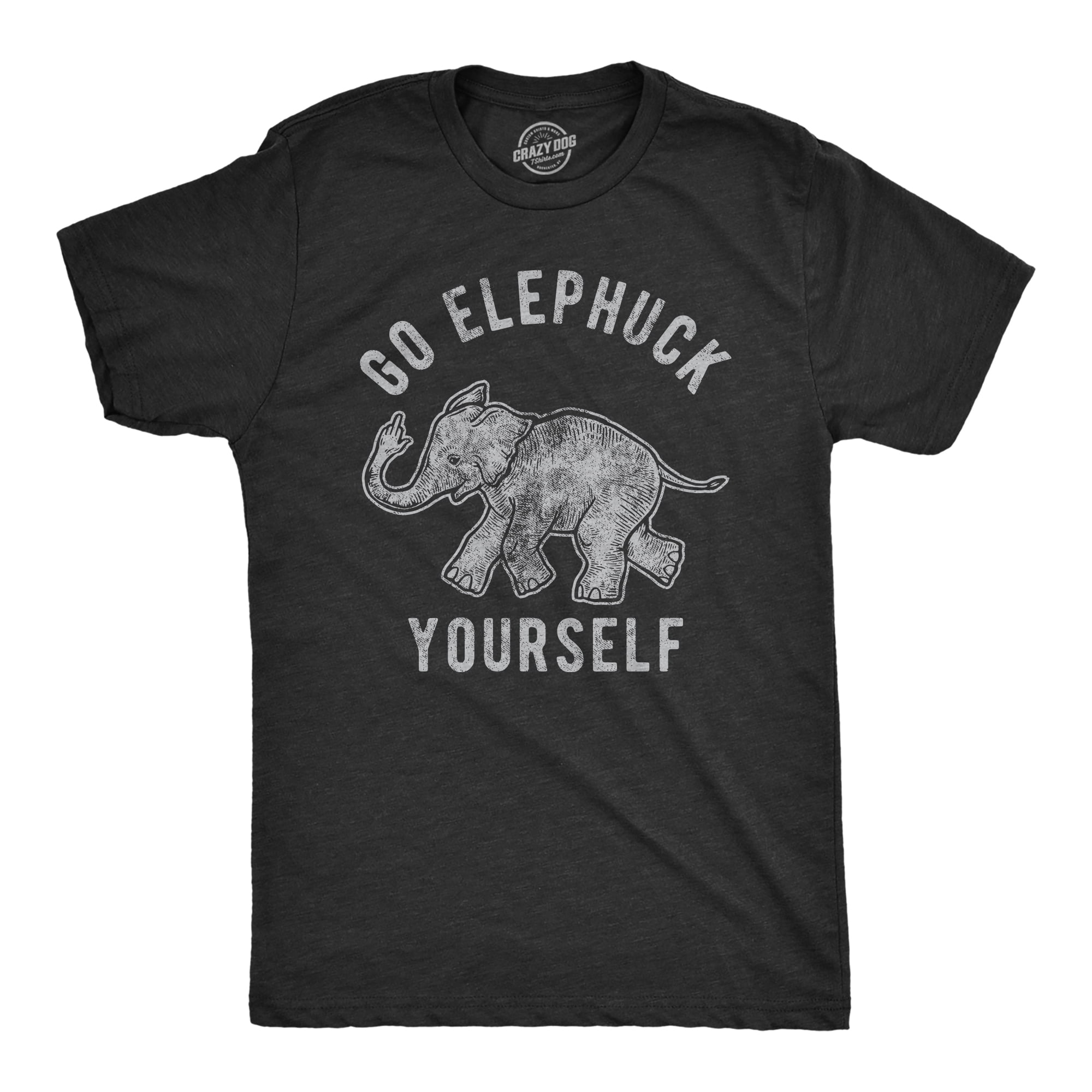 Mens Go Elephuck Yourself T shirt Funny 