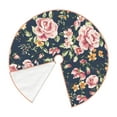 thumbnail image 3 of Bingfone Christmas Tree Skirt Mat Christmas Decoration Interior -Vintage Floral, 3 of 8