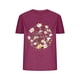 thumbnail image 1 of Blusas de Verano de las Mujeres Flor Impresa Cuello Redondo Manga Corta Superior, Verano Superior de las Mujeres, 1 of 4