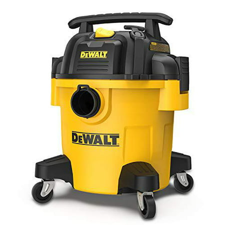 dewalt dxv05p 5gallon poly wet/dry, 4 peak hp shop vacuums, 5 gallon, yellow+black