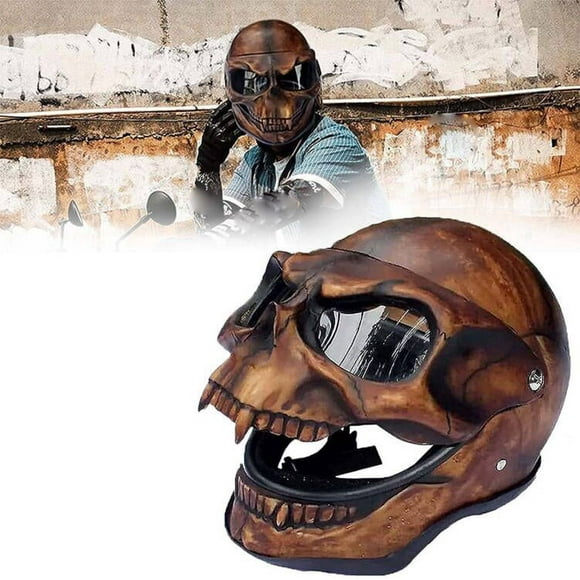 Necromancer Skull Helmet Ladies with Sunglasses Men's Ladies Men's Sunglasses Cycling Accessories