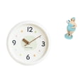 thumbnail image 1 of Reloj de pared moderno de playa, estatua de resina para muñeca, adorno decorativo de mesa, silencioso, con números , para el hogar, la oficina,, 1 of 8