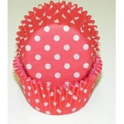 Red and White Polka Dot Cupcake Liners - Baking Cups -50pack