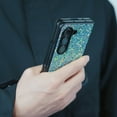 thumbnail image 5 of Case for Samsung Galaxy Z Fold 3 5G, Galaxy Z Fold 3 5G Case for Women Girls Glitter Sprakle Bling Anti-Slip Shockproof Protection Fold Cover Case for Samsung Galaxy Z Fold 3 5G, Blue, 5 of 13