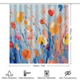thumbnail image 2 of Watercolor Wildflowers Shower Curtain Sets with Rugs 4 Piece Rustic, 2 of 8